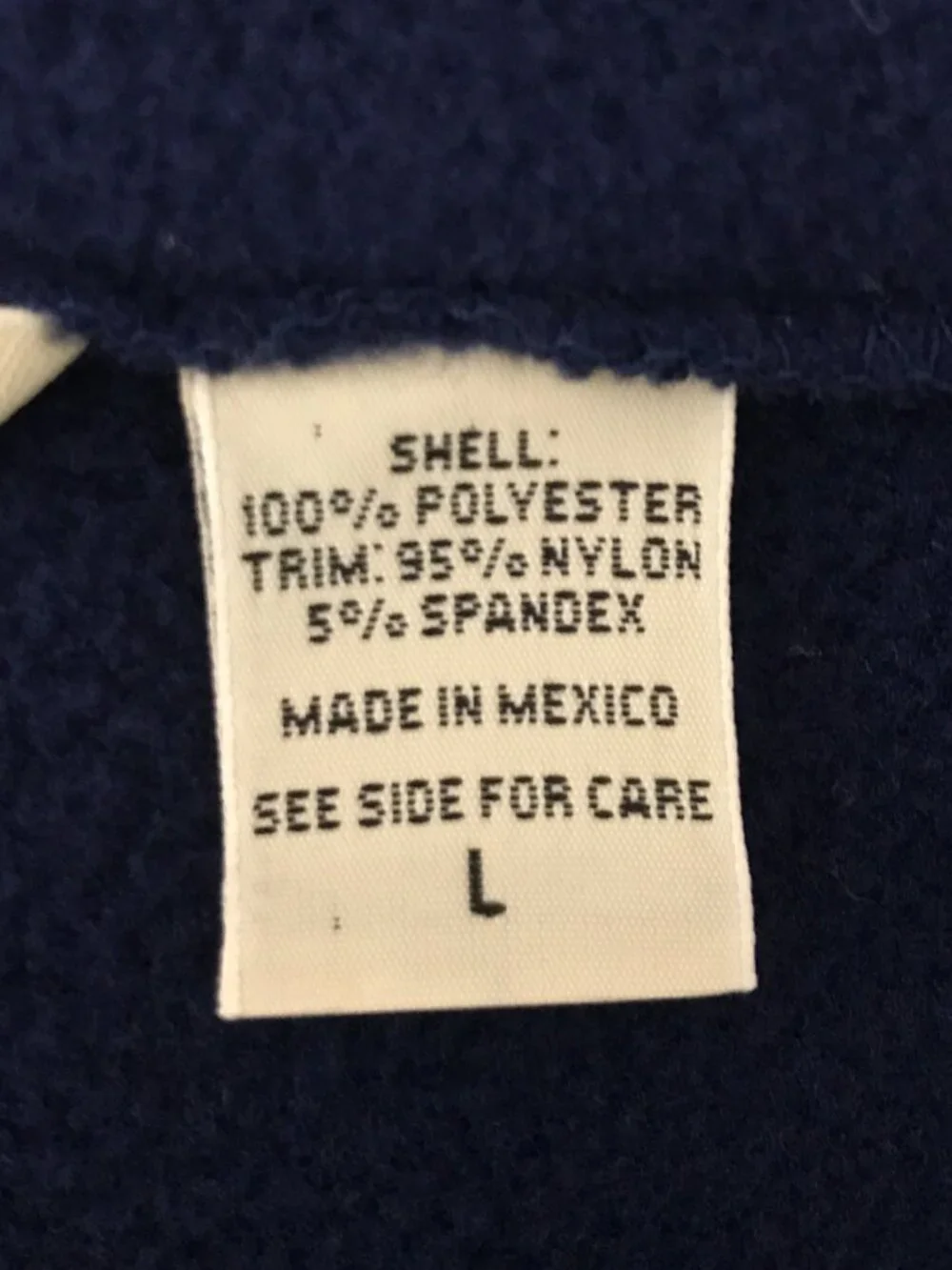 Eddie Bauer Men's Large Blue Full Zip Sleeveless Polartec Vest Jacket